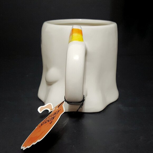 NEW Global Design Ghost Shaped Mug with Candy Corn Boo Halloween - Picture 4 of 7